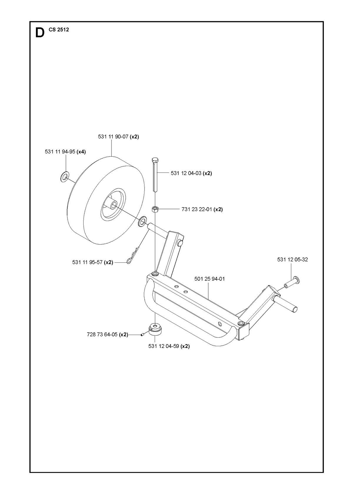 Husqvarna 531119557 onderdelentekening - positie 4