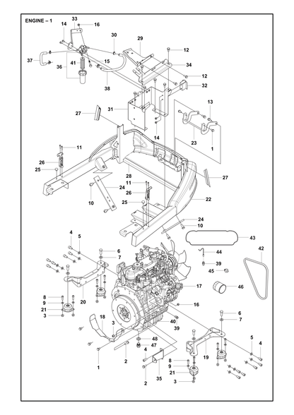 Husqvarna 501081601 onderdelentekening - positie 40
