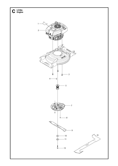 Husqvarna 575749710 onderdelentekening - positie 13