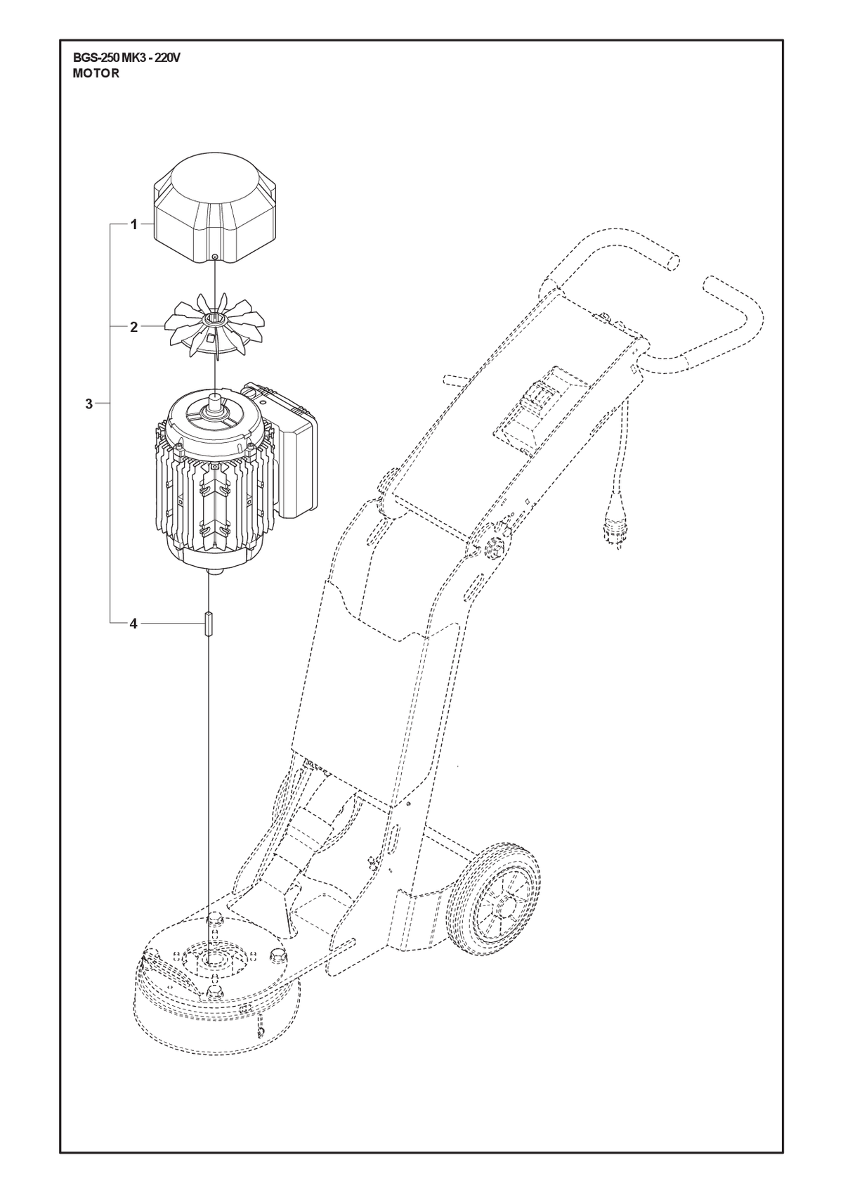Husqvarna 587174601 onderdelentekening - positie 1