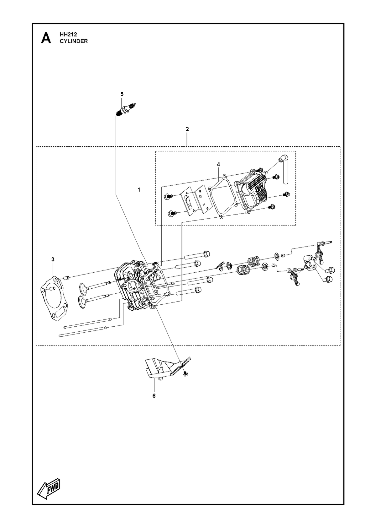 Husqvarna 598684419 onderdelentekening - positie 2