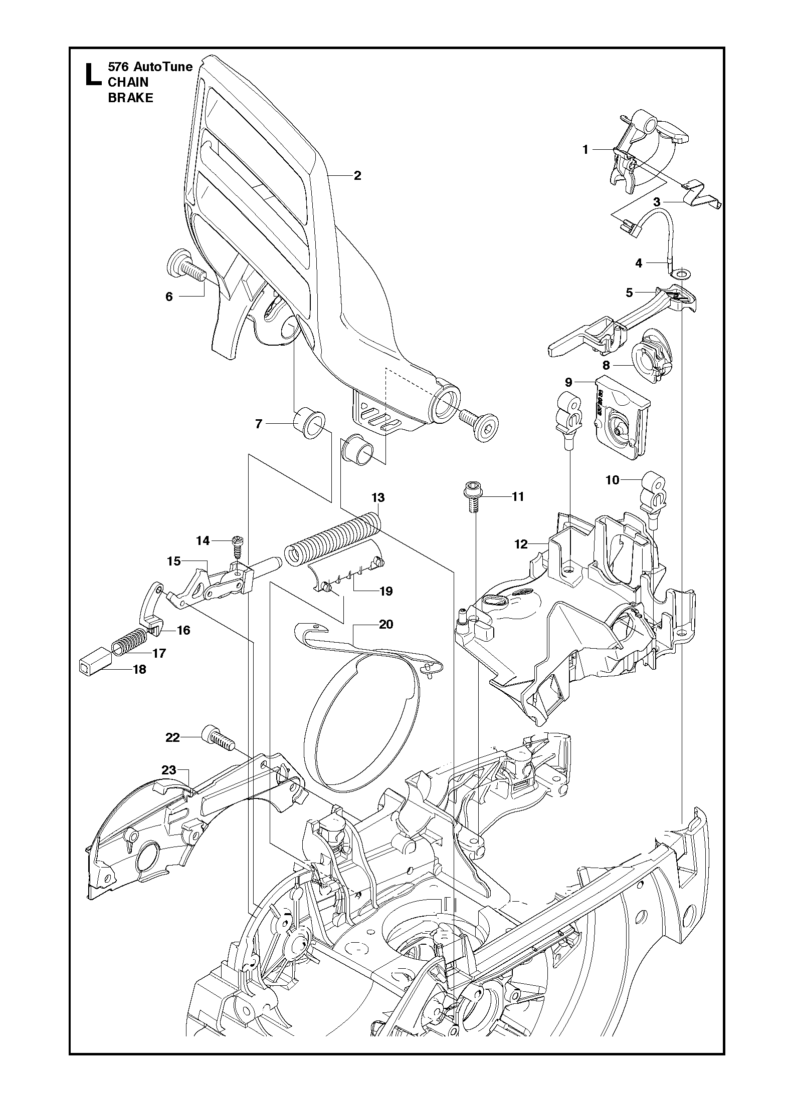 Husqvarna 501875304 onderdelentekening - positie 15