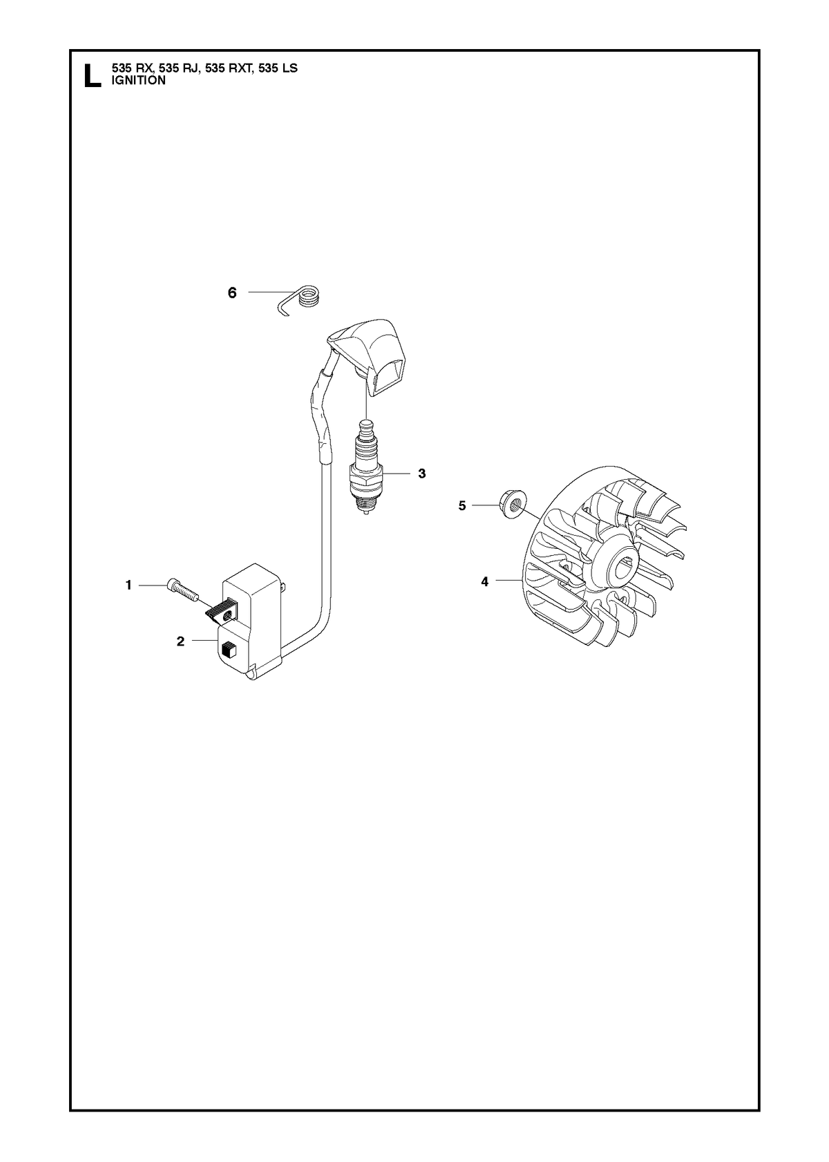 Husqvarna 537239301 onderdelentekening - positie 6