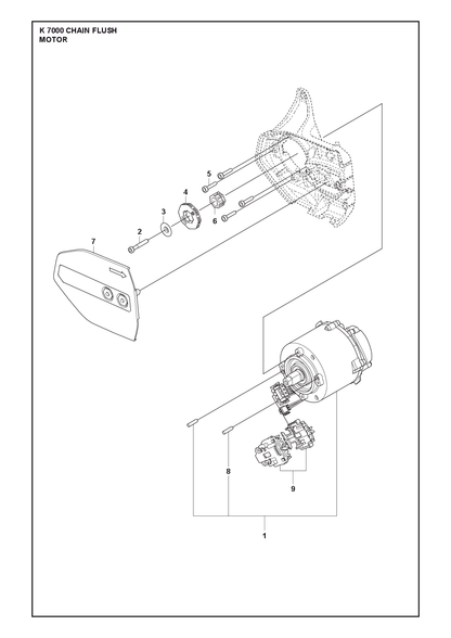 Husqvarna 588729310 onderdelentekening - positie 1