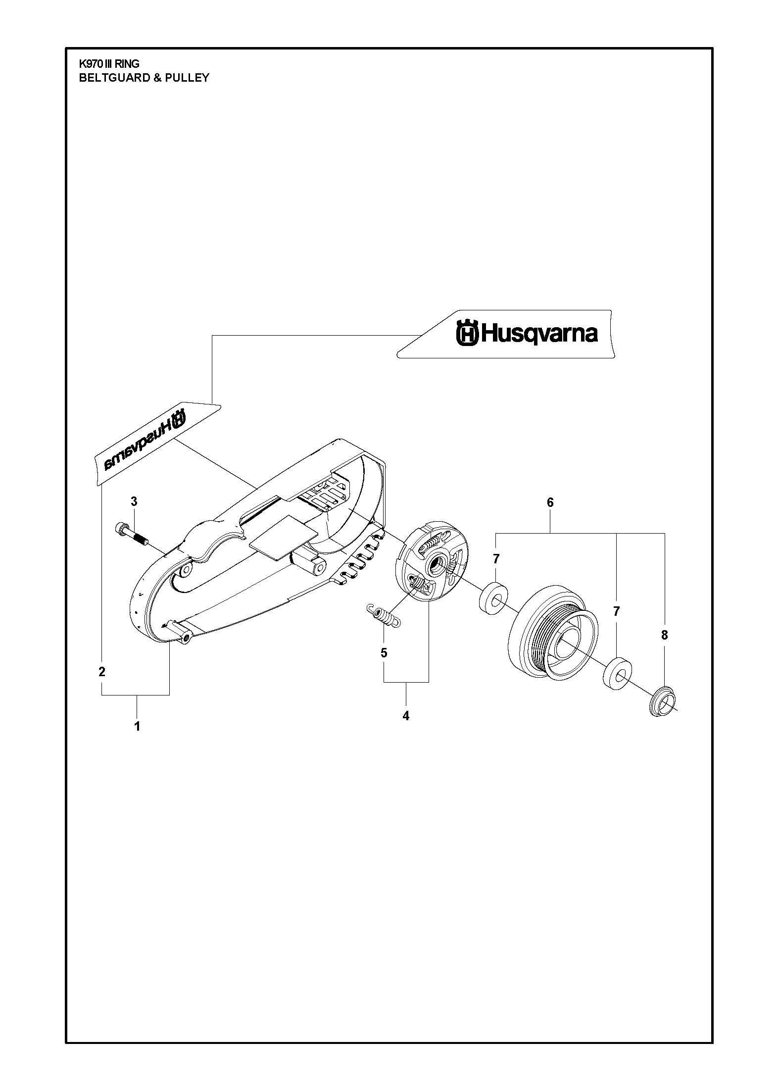 Husqvarna 503145101 onderdelentekening - positie 5