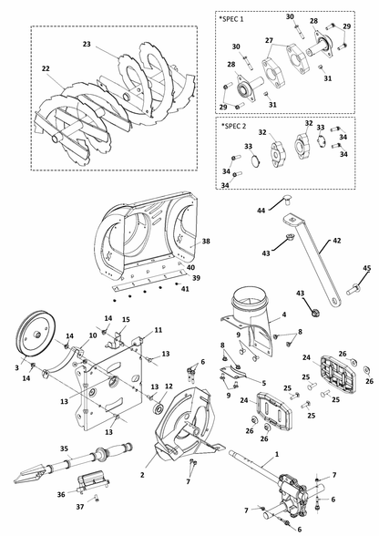 Husqvarna 582867602 onderdelentekening - positie 1