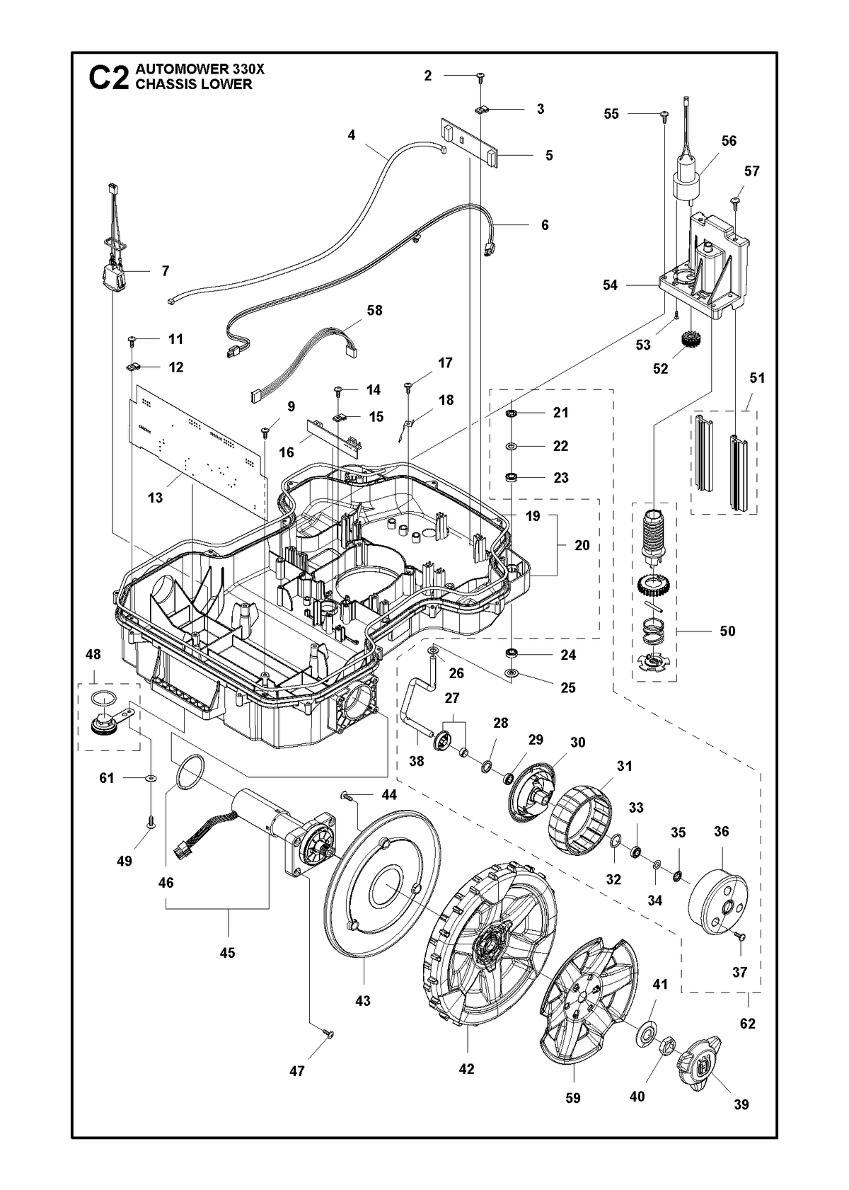 Husqvarna 582280202 onderdelentekening - positie 42