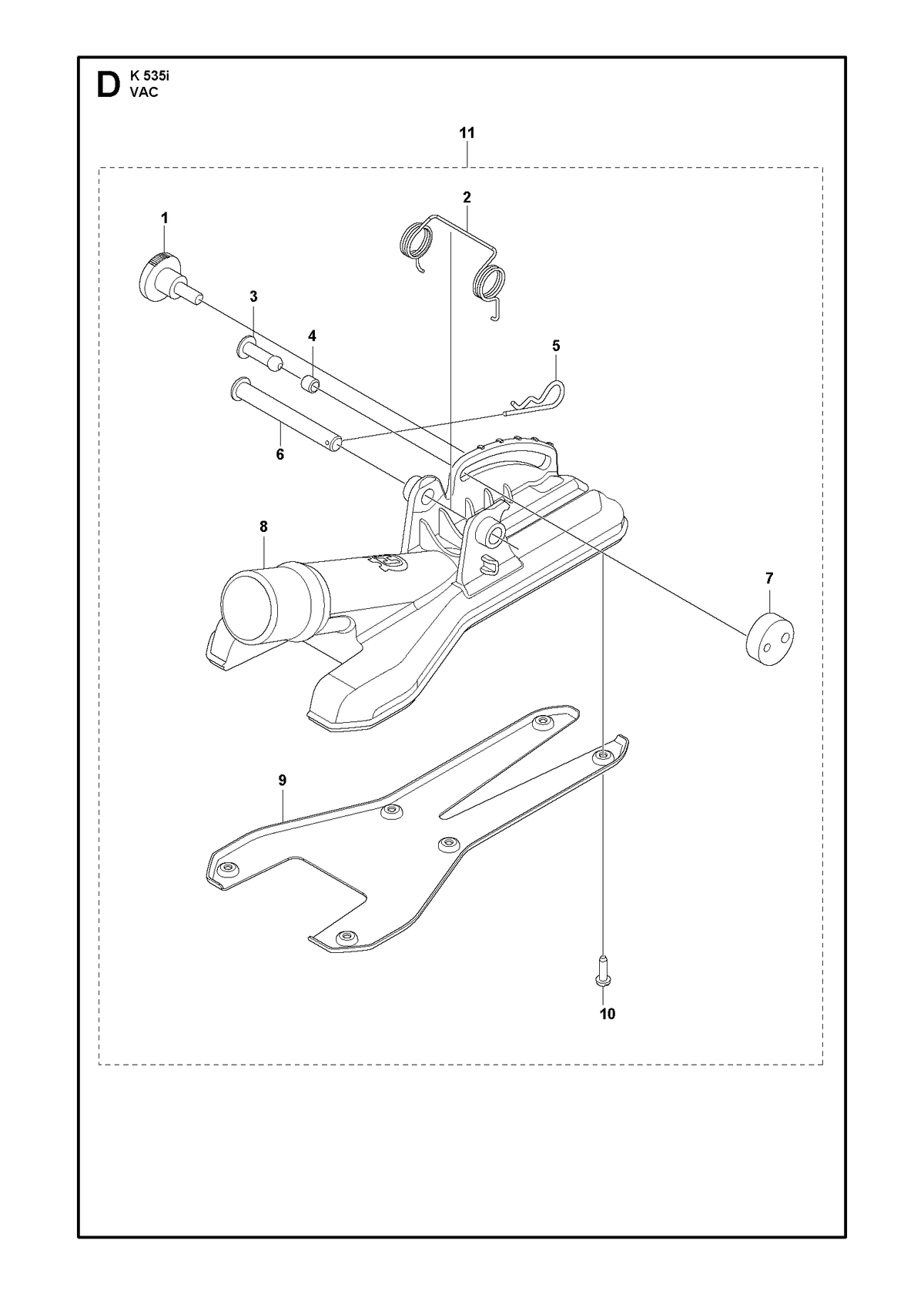 Husqvarna 594077801 onderdelentekening - positie 11