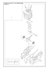 Husqvarna 582415006 onderdelentekening - positie 1