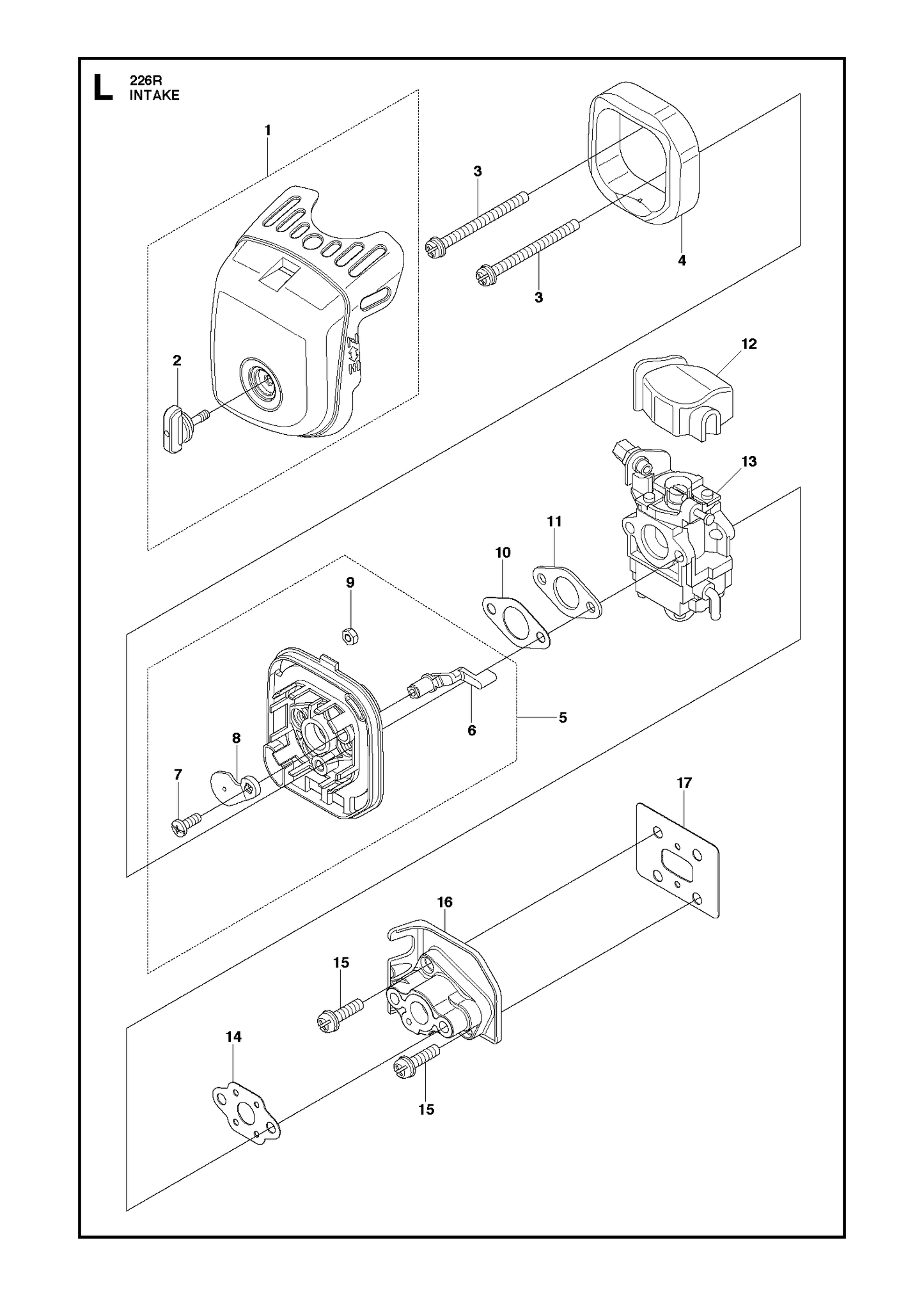 Husqvarna 512359601 onderdelentekening - positie 16