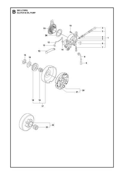 Husqvarna 503752401 onderdelentekening - positie 16