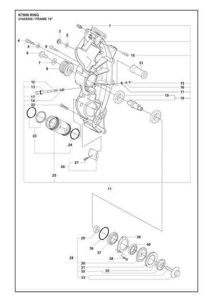 Husqvarna 503263022 onderdelentekening - positie 17