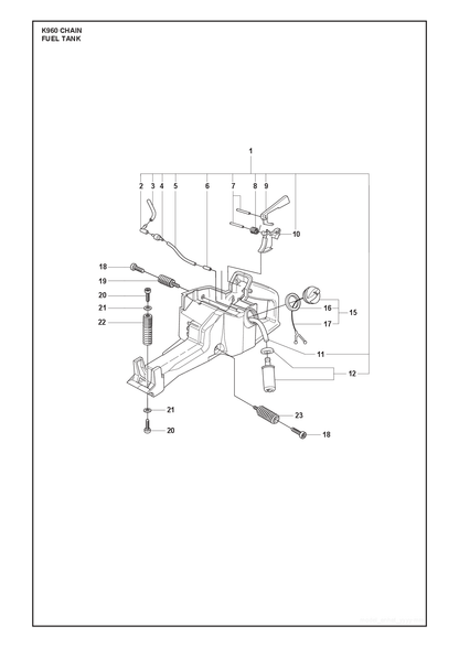 Husqvarna 503577602 onderdelentekening - positie 11