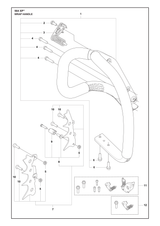 Husqvarna 546058301 onderdelentekening - positie 1