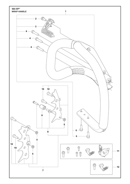 Husqvarna 546058301 onderdelentekening - positie 1