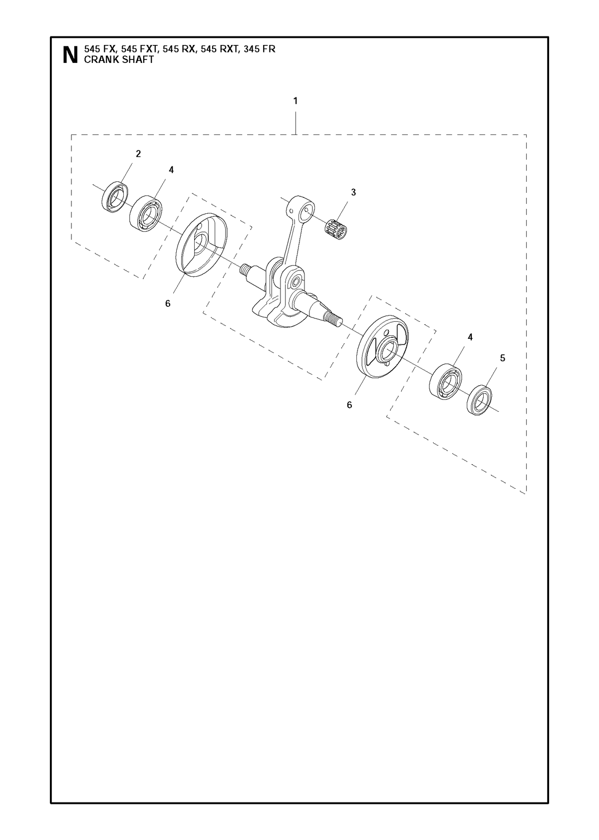 Husqvarna 577274801 onderdelentekening - positie 1