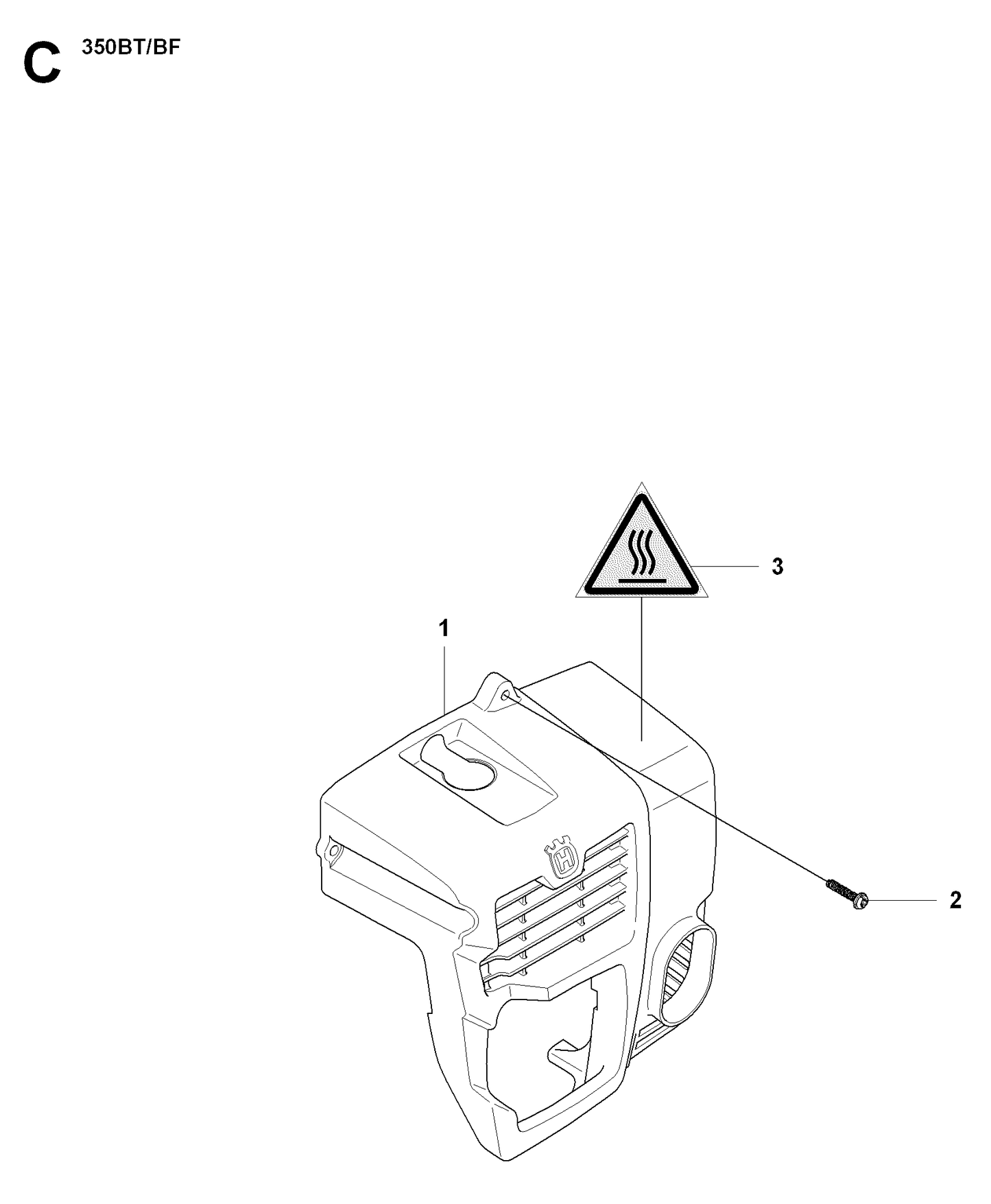 Husqvarna 502843001 onderdelentekening - positie 1