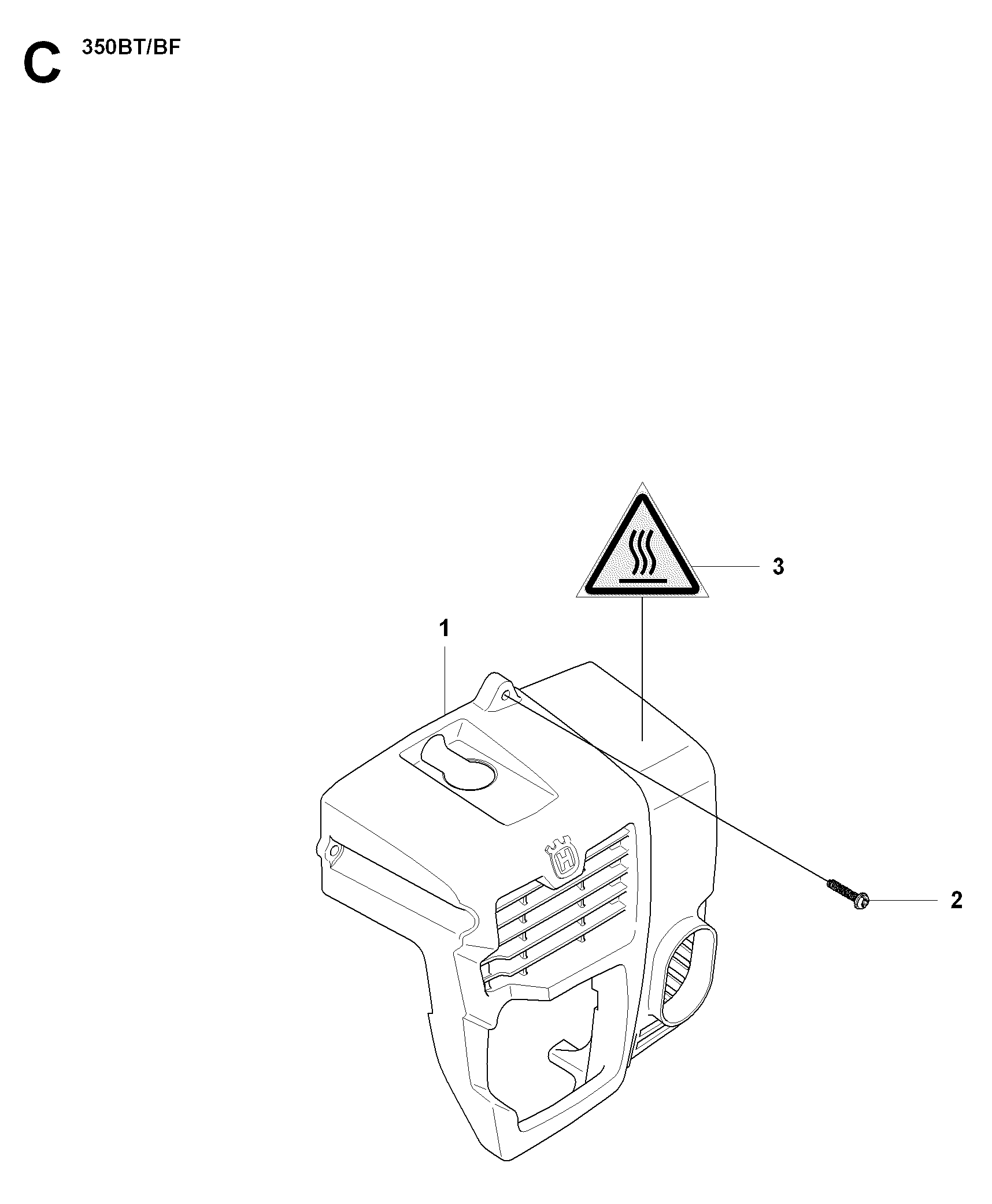 Husqvarna 502843001 onderdelentekening - positie 1