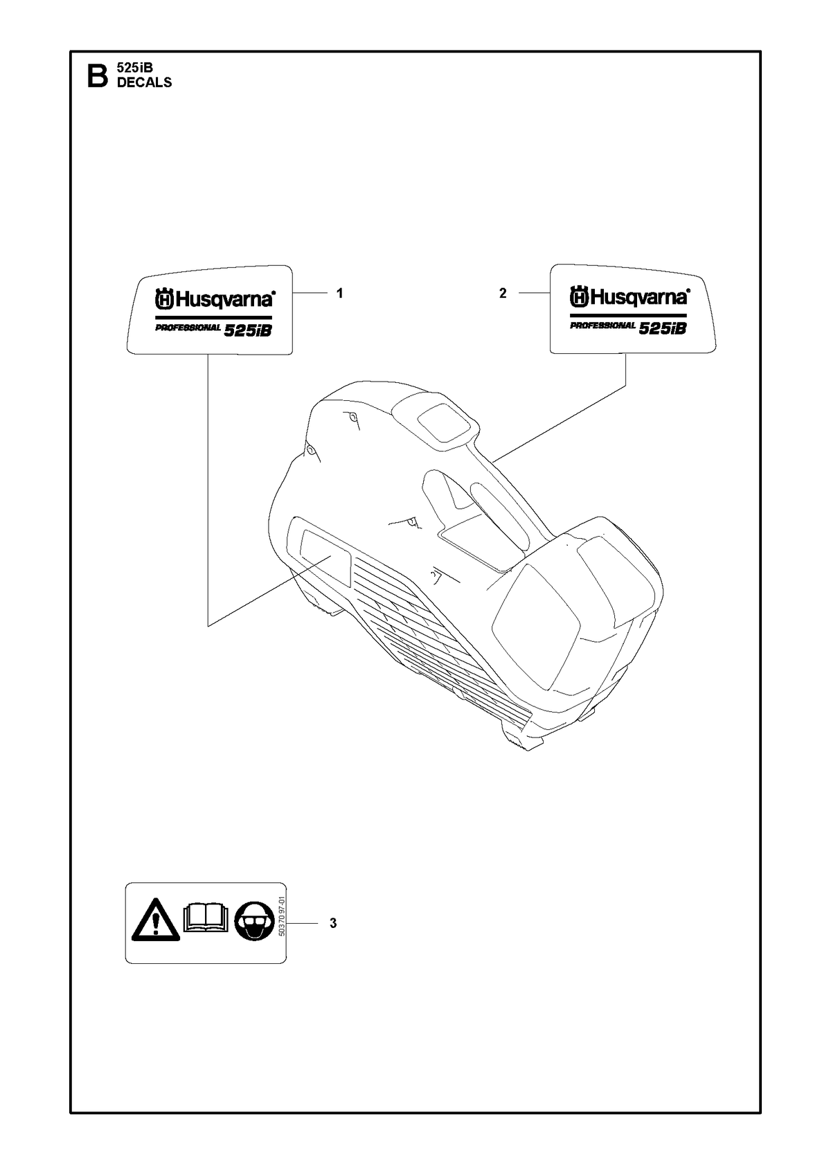 Husqvarna 586834206 onderdelentekening - positie 2