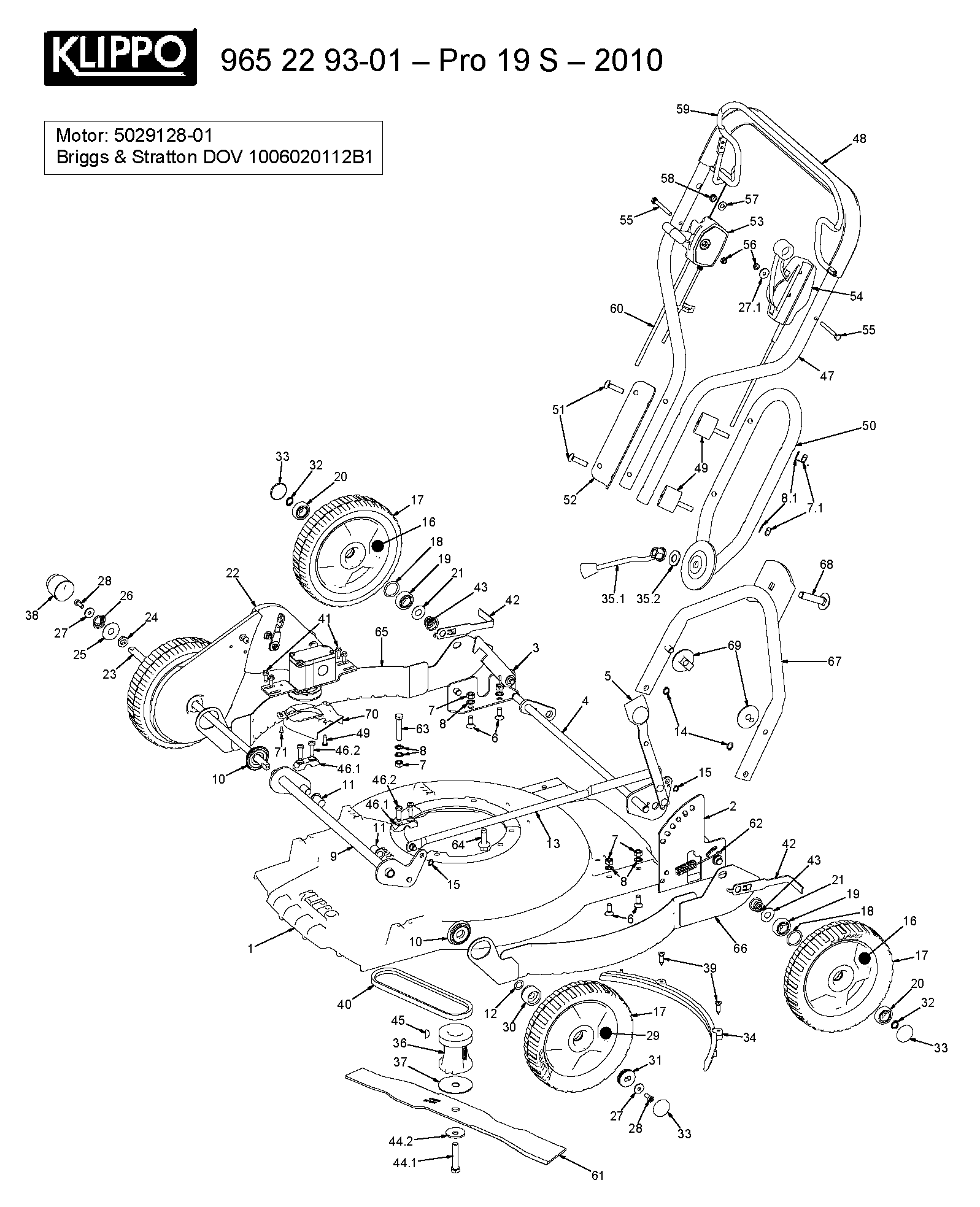 Husqvarna 503309601 onderdelentekening - positie 53