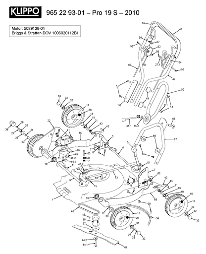 Husqvarna 503309601 onderdelentekening - positie 53