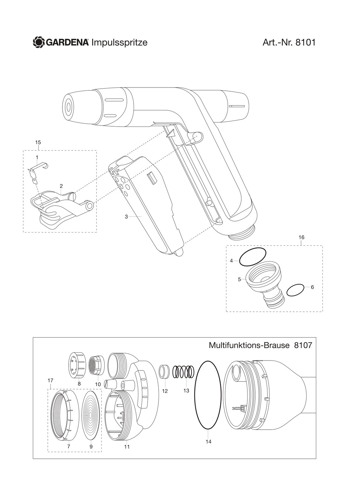 Husqvarna 524194801 onderdelentekening - positie 16