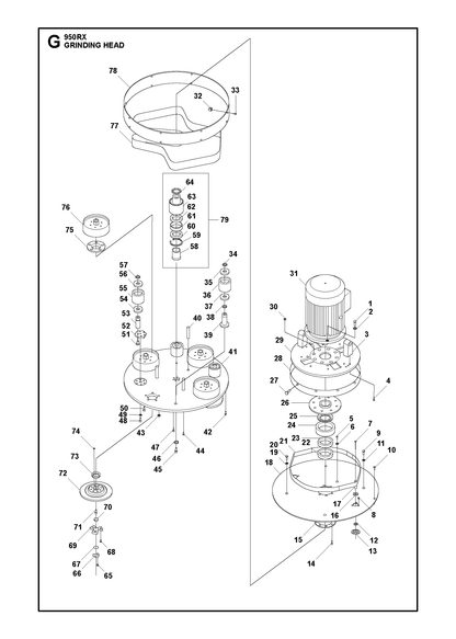 Husqvarna 593412301 onderdelentekening - positie 73
