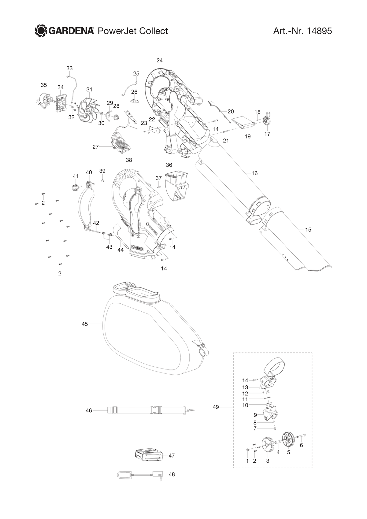 Husqvarna 548604501 onderdelentekening - positie 49