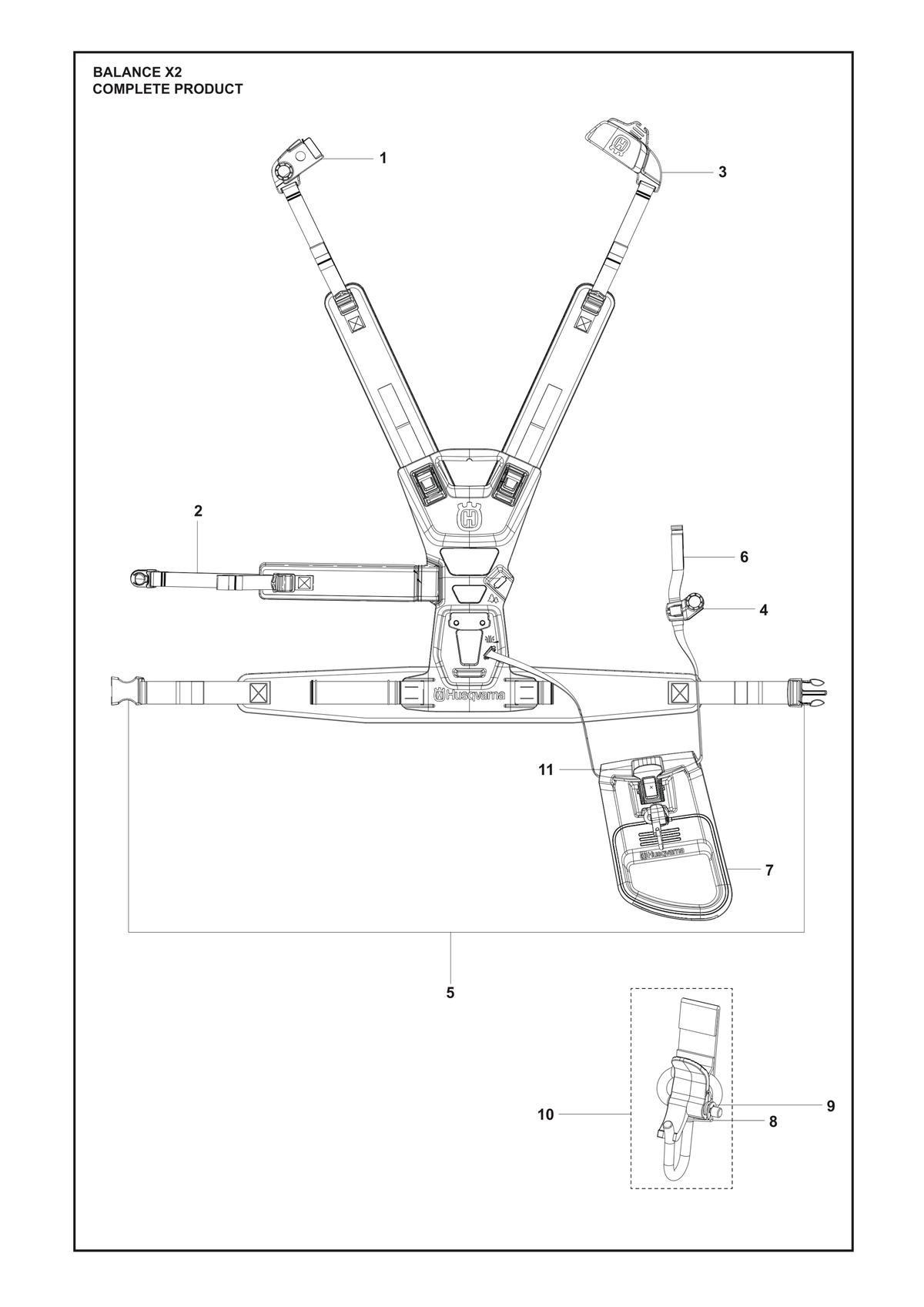 Husqvarna 536373601 onderdelentekening - positie 6