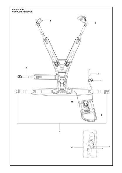 Husqvarna 546208101 onderdelentekening - positie 1