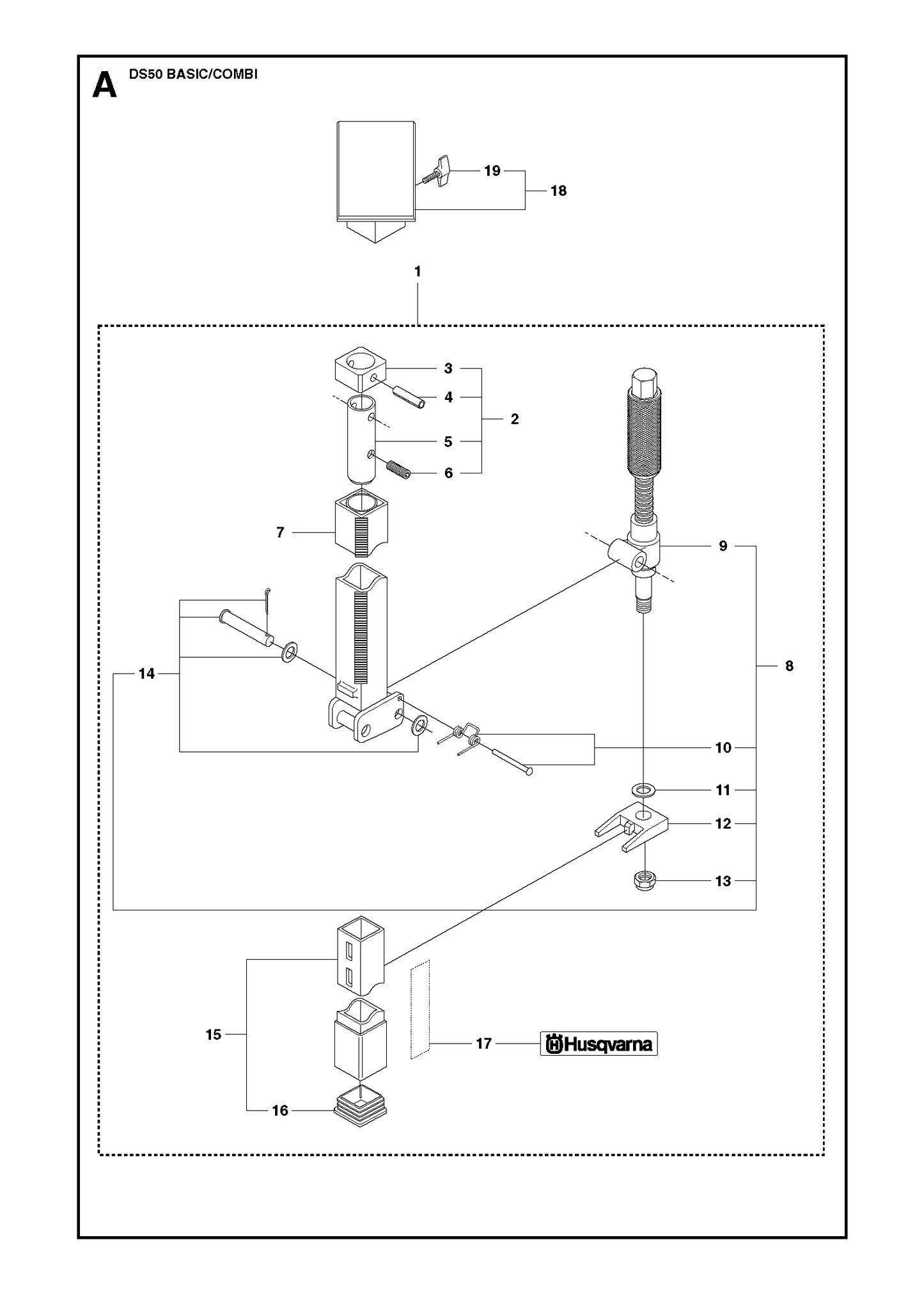 Husqvarna 506408107 onderdelentekening - positie 9