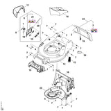STIHL WA217060700 Afdekkap positie 22 technische tekening