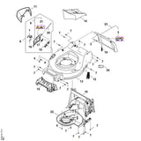 STIHL WA227008590 Huis positie 13 technische tekening