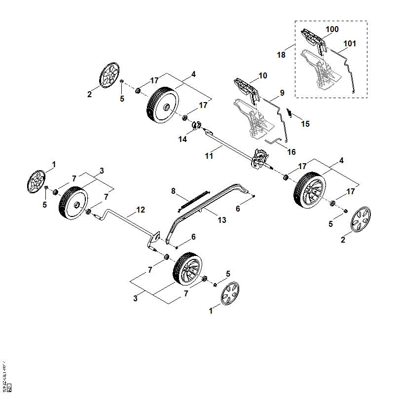 STIHL WA227002400 As positie 11 technische tekening