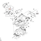 STIHL WA427060700 Afdekkap positie 22 technische tekening