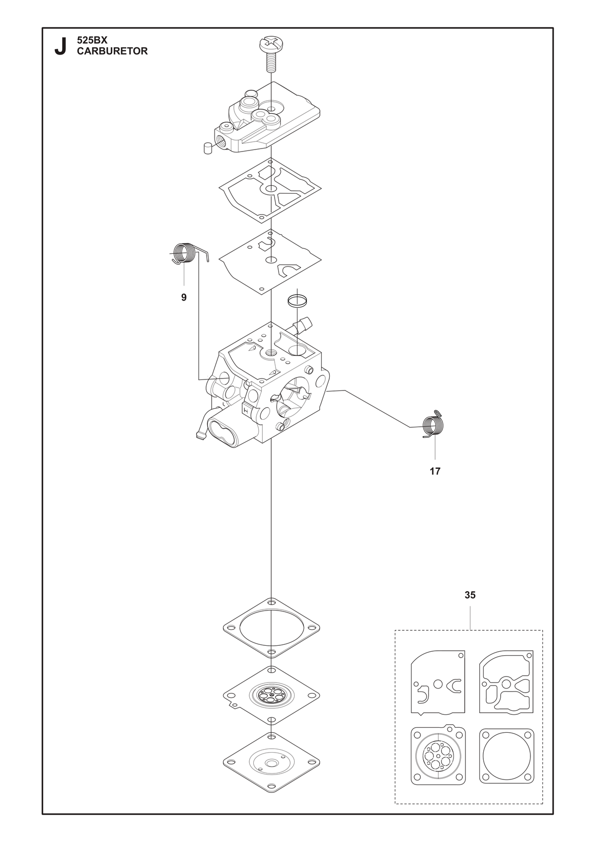 Husqvarna 587713702 onderdelentekening - positie 17