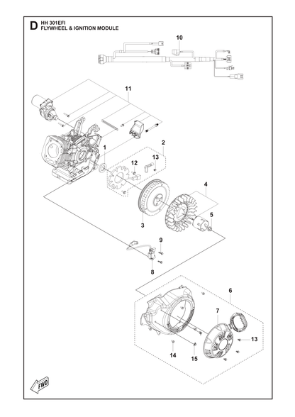 Husqvarna 531146905 onderdelentekening - positie 8
