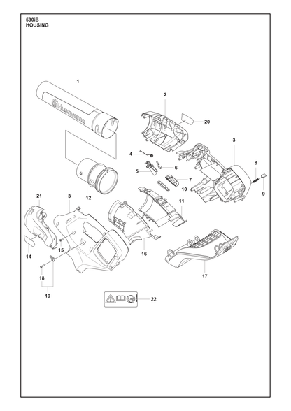 Husqvarna 537497301 onderdelentekening - positie 5