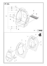 Husqvarna 537057701 onderdelentekening - positie 1