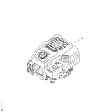 STIHL WB210111810 Benzinemotor positie 1 technische tekening