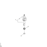 STIHL 0007-036-0100 Tandwiel positie 2 technische tekening