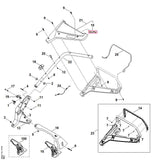 STIHL WB217802800 Onderste deel stuur positie 22 technische tekening