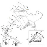 STIHL WB217802005 Afdekkap positie 21 technische tekening