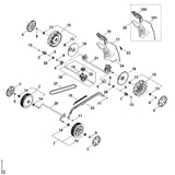 STIHL WB216400110 Aandrijfkop positie 26 technische tekening