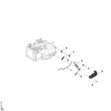 STIHL 0007-104-0500 Regelstang positie 1 technische tekening