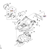 STIHL WA407008500 Huis positie 18 technische tekening
