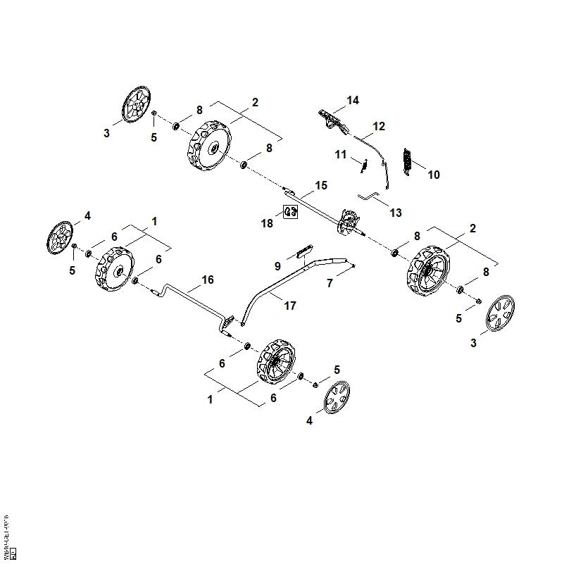 STIHL 0000-700-0440 Weil positie 2 technische tekening