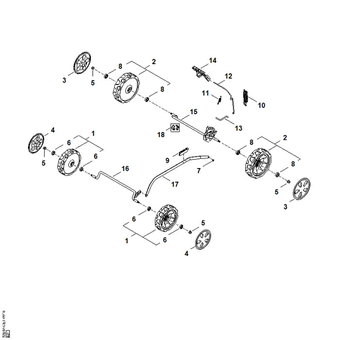 STIHL 0000-700-0440 Weil positie 2 technische tekening