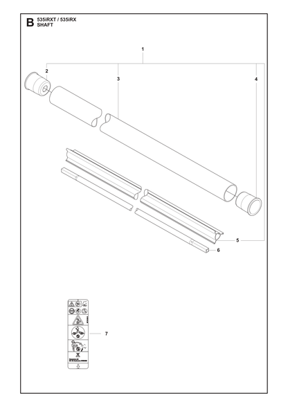 Husqvarna 501919703 onderdelentekening - positie 1