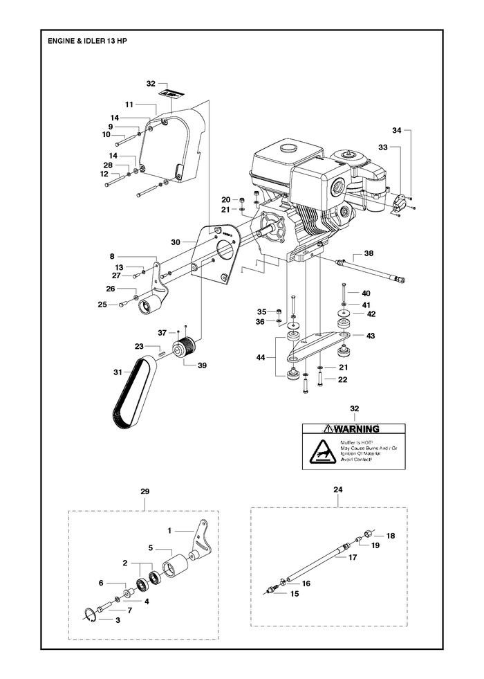 Husqvarna 725247171 onderdelentekening - positie 10